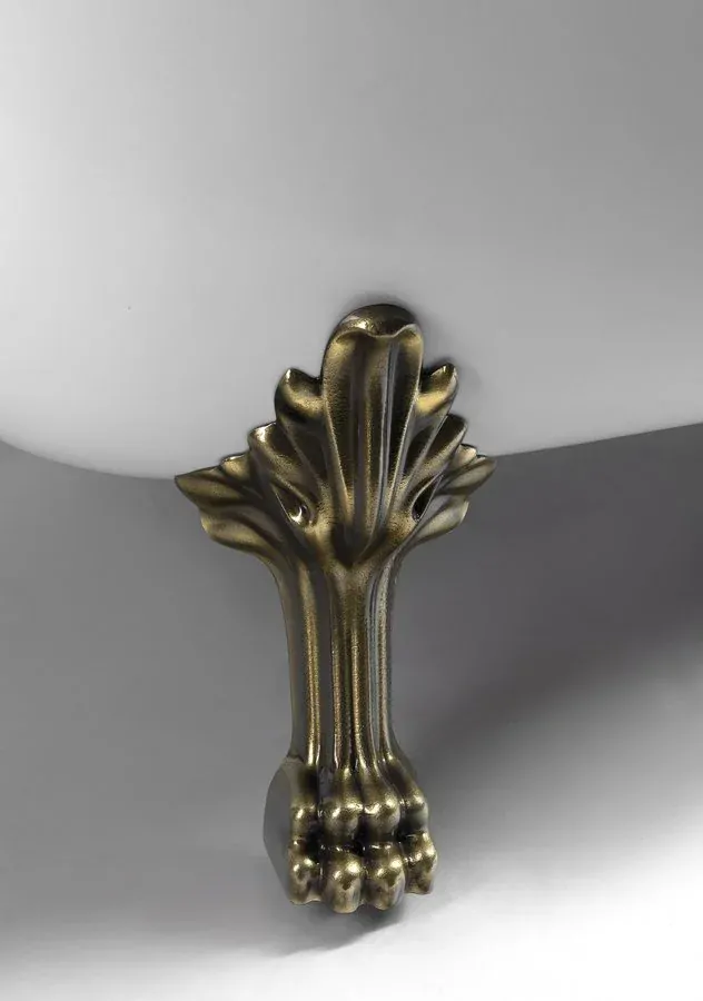 BRIXTON volně stojící vana 174x83x81cm, nohy bronz, bílá